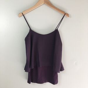 H&M Layered Spaghetti Strap Blouse Purple XS